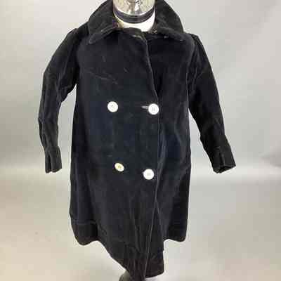 Children’s Black Velvet Coat + Hat
