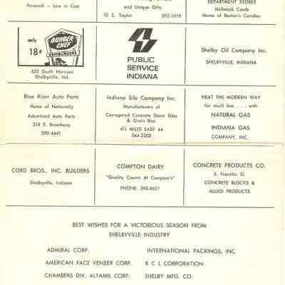 Program, Back Cover