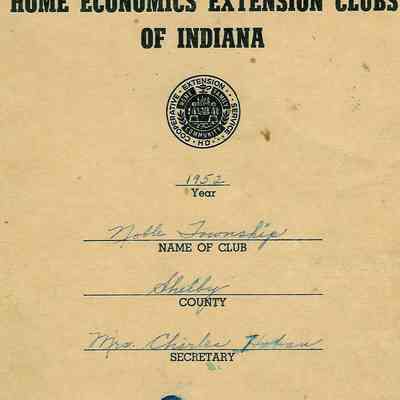 Secretary - Record Book - Noble Twp.