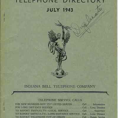 Shelbyville, Boggstown, Fairland, Manilla Phone Book 1942 - 1981