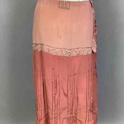 Women's Salmon Rayon Skirt