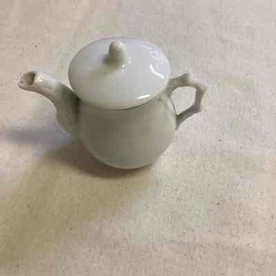 Children's White China Toy Teapot