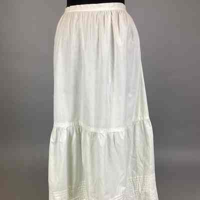 Women’s White Cotton Petticoat