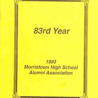 83rd Year, 1993 Morristown High School Alumni Association
