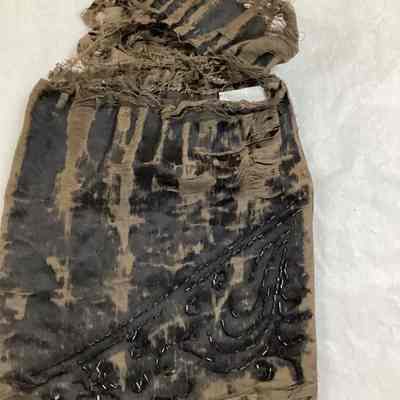 Black Satin Drawstring Purse