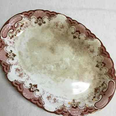 White & Red Decorative Plate
