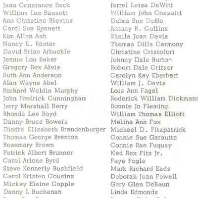 Program, Graduation, inside cover, middle