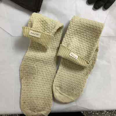 Children's Ecru Knit Stocking