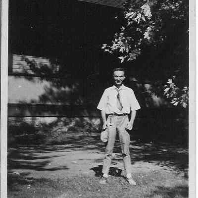 Young man, front view