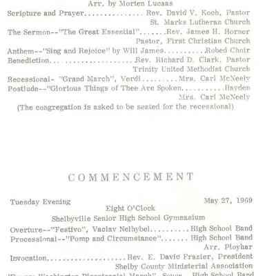 Program, Graduation, inside cover, left side