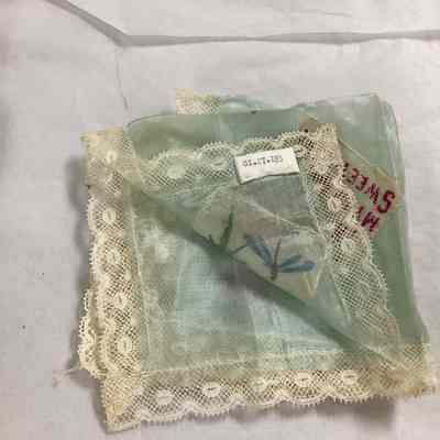 Blue Silk Handkerchief