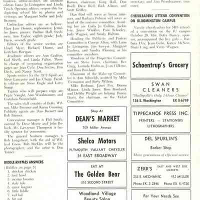 The Courier, Back Page