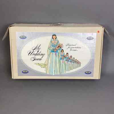 The dress was donated vacuum-sealed in this My Wedding Gown preservation box. The box was not accessioned and discarded of. - AFlory, 4/26/2024
