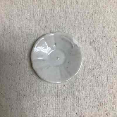 Children's White Ceramic Toy Saucer