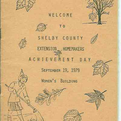 Welcone to Shelby County Extension Homemakers Achievement Day