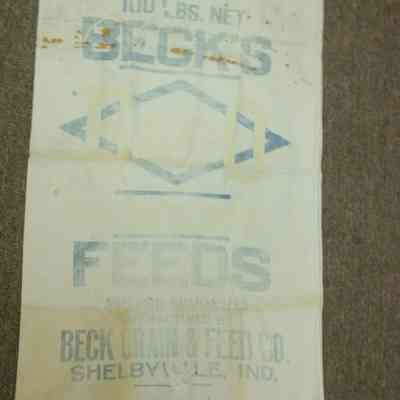 feed sack front, view 1