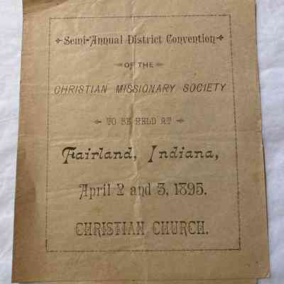 Semi-Annual District Convention Christian Missionary Society