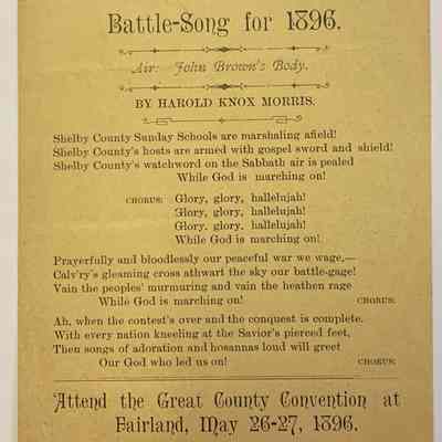 Battle-Song for 1896