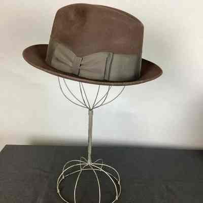 Men's Brown Felt Fedora Hat