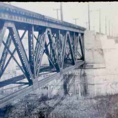 Steel bridge on the Connersville Line