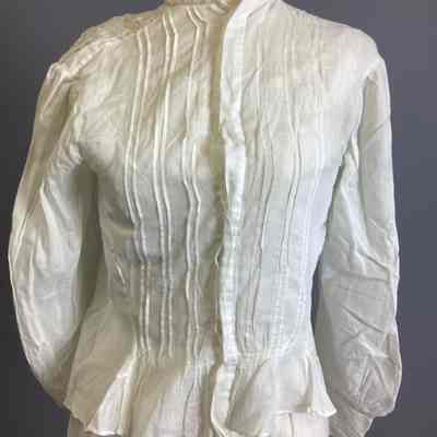 Women's White Cotton Blouse