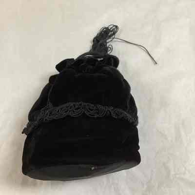 Black Velvet Evening Purse