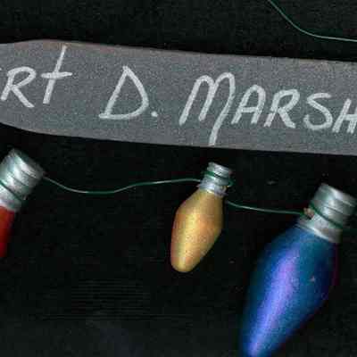 Nameplate, handcrafted wooden Christmas ornament