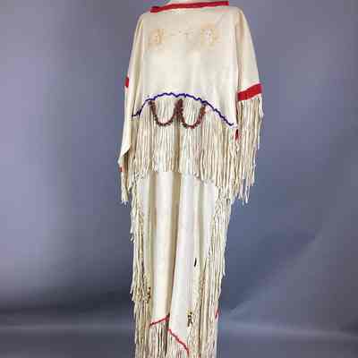 Women’s Cream Suede Buckskin Wedding Dress