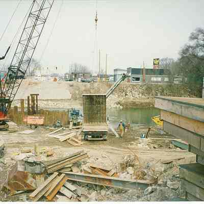 Harrison St. Bridge construction