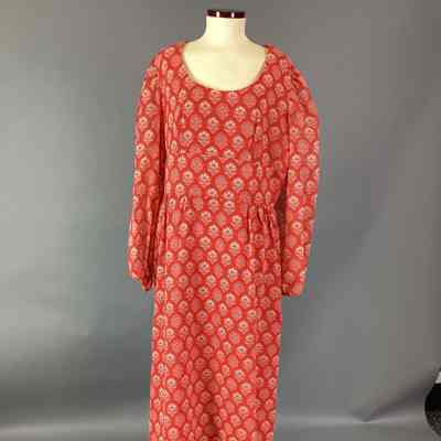 Women's Red Medallion Print Dress