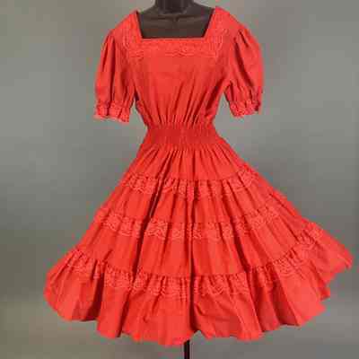 Women’s Red Square Dance Dress