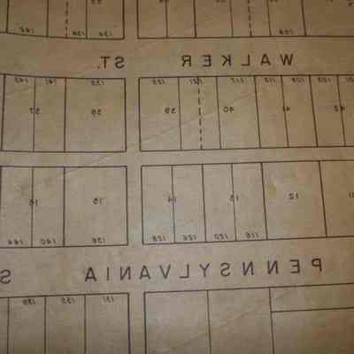 map, city of Shelbyville, Indiana