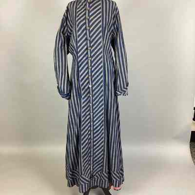 Women's Navy & White Striped House Dress