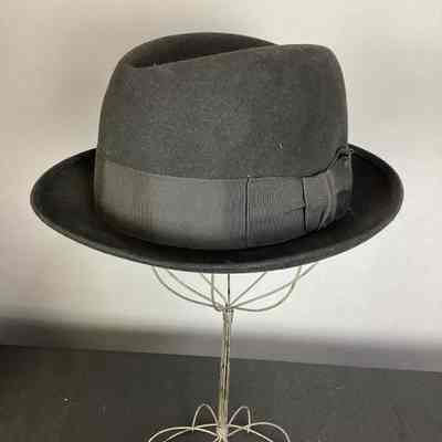 Men's Black Felt Fedora Hat