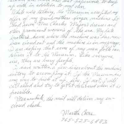 Dear Folks (A breezy, friendly correspondence from donor Martha Coers)