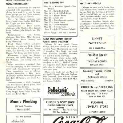 The Courier, Back Page