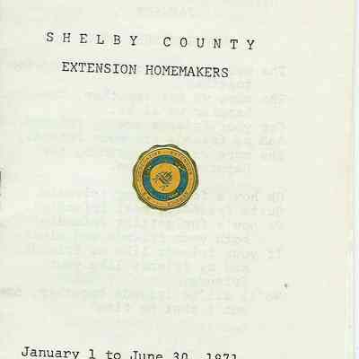1971 Extension Homemakers Clubs of Shelby County.