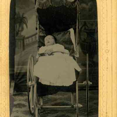 Post-Mortem Photo (TinType) Banta Family