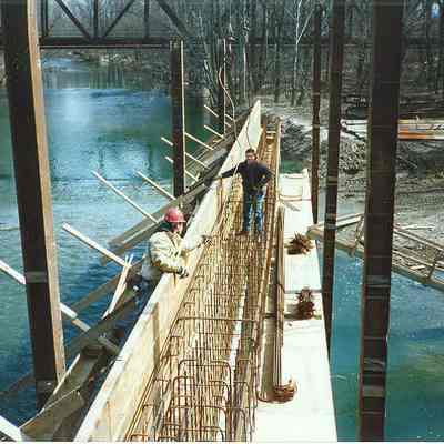 Harrison St. Bridge construction