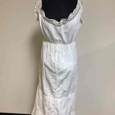 Women's White Cotton Slip