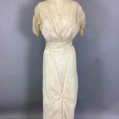 Women's Sheer Ivory Silk Gown