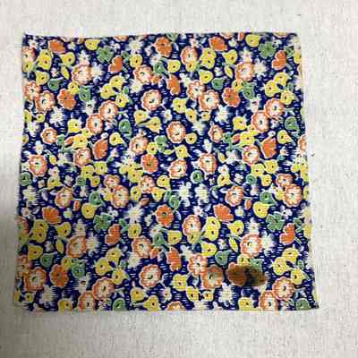 Two Patterned Cotton Cloth Sewing Squares