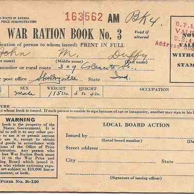 Book, War Ration