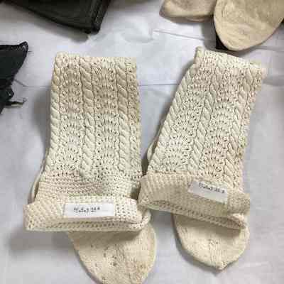 White Knit Stockings