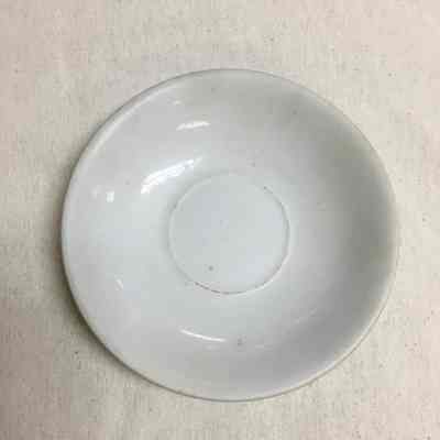 White Ironstone China Saucer
