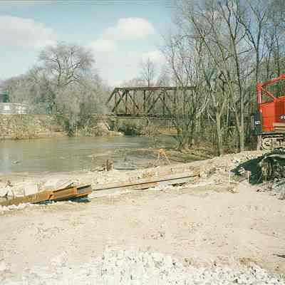 Harrison St. Bridge construction