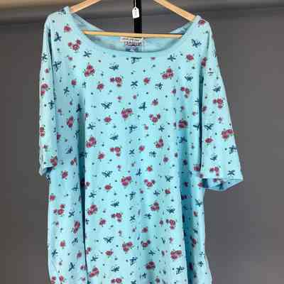 Women’s Blue Floral Shirt