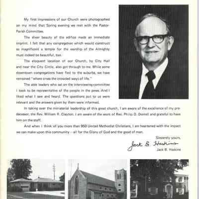 Directory, inside page of front cover