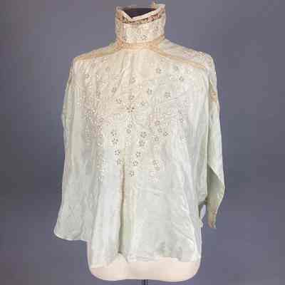 Women’s Green Silk Blouse