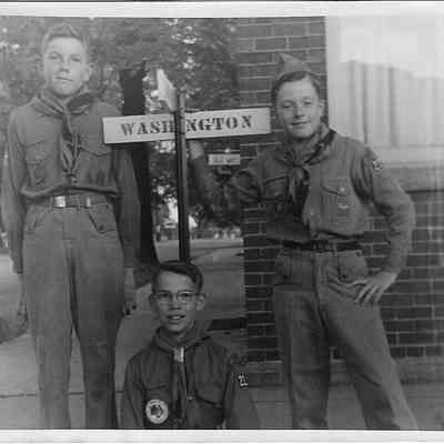 Boy Scouts: Jack Arbuckle, Dennis Murnan, John B. Smith